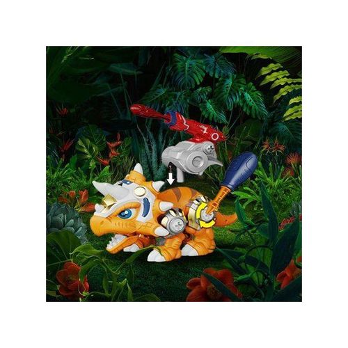DIY Dinosaur Toys With Screwdriver Shooting For Christmas Triceratops