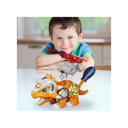 DIY Dinosaur Toys With Screwdriver Shooting For Christmas Triceratops