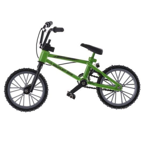 Simulation Mini Finger Alloy Mountain Bike Kids Game Toy(White)