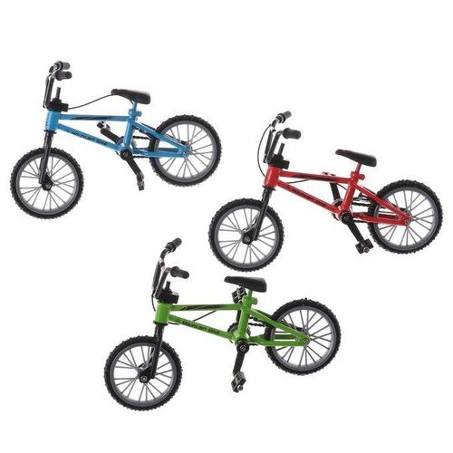Simulation Mini Finger Alloy Mountain Bike Kids Game Toy(White)