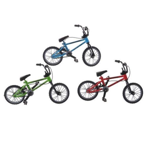 Simulation Mini Finger Alloy Mountain Bike Kids Game Toy(White)