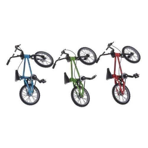 Simulation Mini Finger Alloy Mountain Bike Kids Game Toy(White)