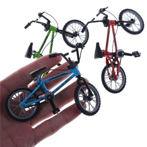 Simulation Mini Finger Alloy Mountain Bike Kids Game Toy(White)