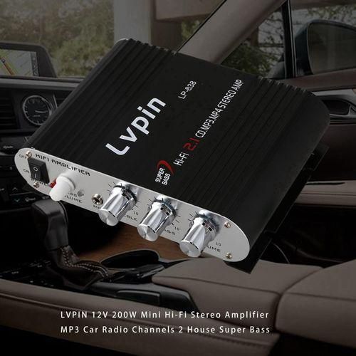 915 Generation LVPIN 12V 200W Mini HiFi Stereo Amplifier MP3 Car Radio