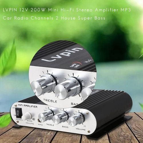 915 Generation LVPIN 12V 200W Mini HiFi Stereo Amplifier MP3 Car Radio
