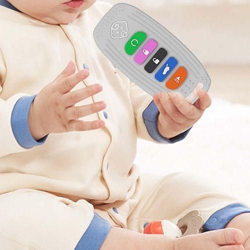 Baby Chew Toys Chewing Toy Portable Montessori Argent