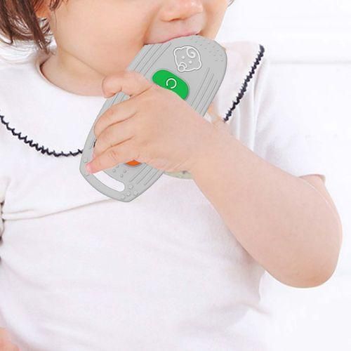 Baby Chew Toys Chewing Toy Portable Montessori Argent