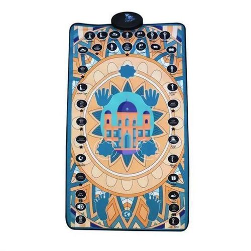 131x75cm Eid Ramadan Electronic Music Prayer Mat Fitness Bla