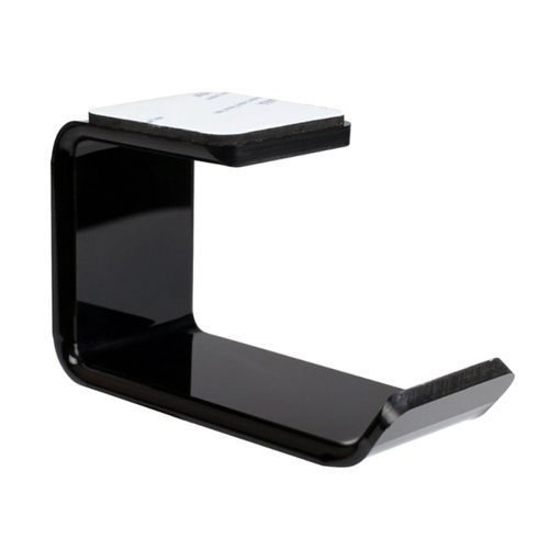 Acrylic Headphones Bracket Wall Mounted Headset Hanger-Black