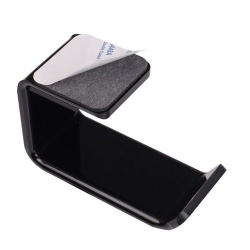 Acrylic Headphones Bracket Wall Mounted Headset Hanger-Black