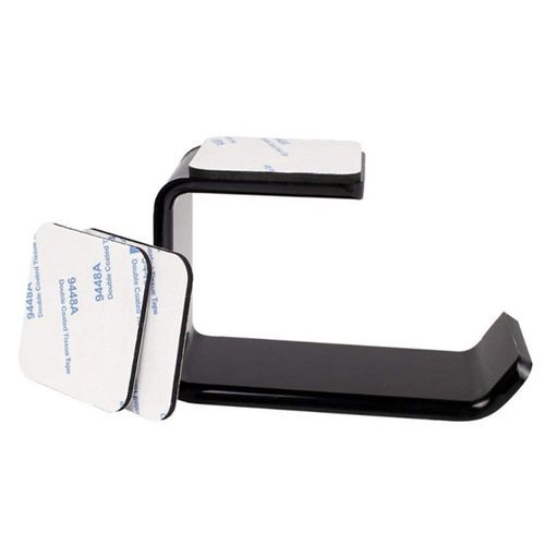 Acrylic Headphones Bracket Wall Mounted Headset Hanger-Black