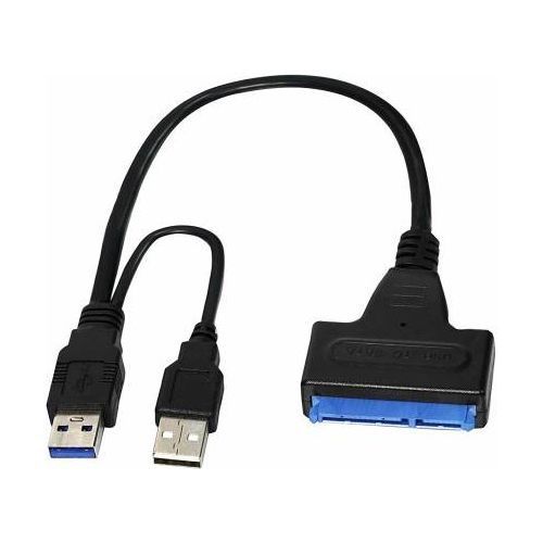 USB 3.0 To SATA Adapter Cable for 2.5inch External HDD SSD Hard Drive Disk Converter Cable- Black
