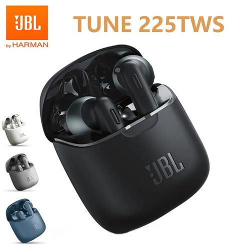 JBL TUNE 225TWS Wireless Bluetooth Earphones JBL T225TWS Stereo Earbuds Bass Sound Headphones Headset with Mic Charging Case