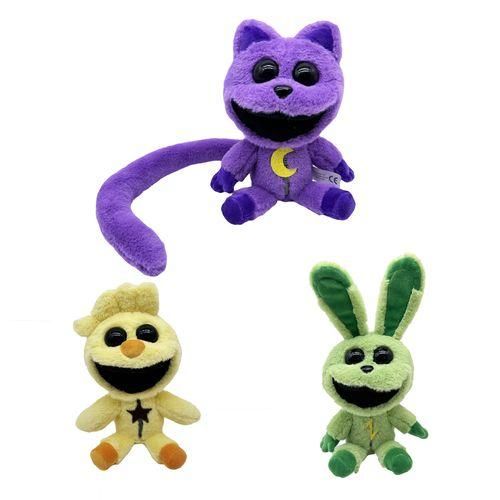 New Smiling Critters Horror Animal Series Purple Cat Doll