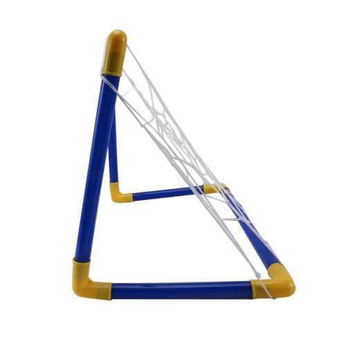 Folding Mini Football Soccer Goal Post Net Set with Pump Kid