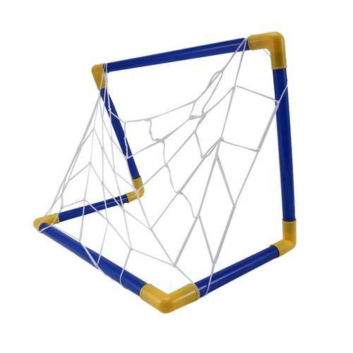 Folding Mini Football Soccer Goal Post Net Set with Pump Kid