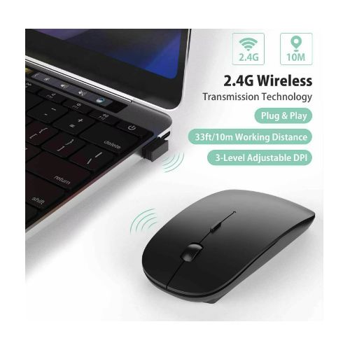 Meta G Wireless Mouse Bluetooth Rechargeable, Silver