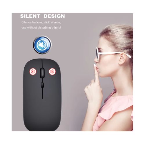 Meta G Wireless Mouse Bluetooth Rechargeable, Silver