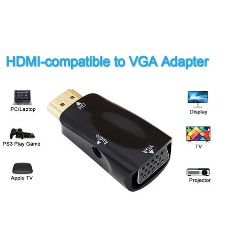 Hdmi And More Full HD 1080P HDMI To VGA And Audio Adapter