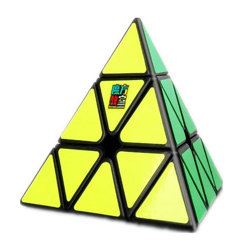 3x3x3 Smooth Triangle Cube Pyraminx Speed Cube Stickerless Brain Teasers Magic Cube 3D Cube Puzzle Educational Toy for Adult Kid