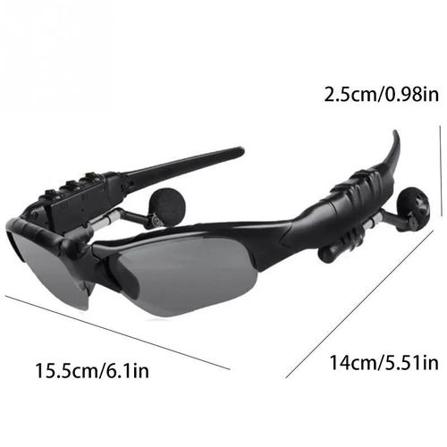 Stereo earphones wireless headset with mic glasses sunglasses for driving cycling sports noise reduction headphones