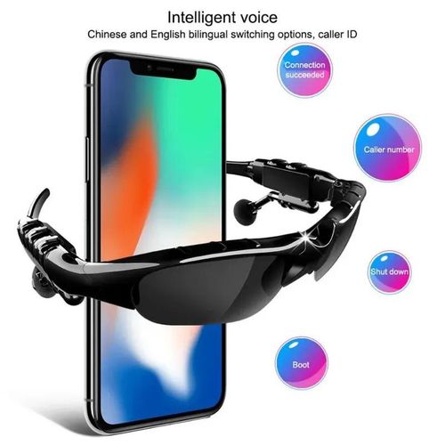 Stereo earphones wireless headset with mic glasses sunglasses for driving cycling sports noise reduction headphones