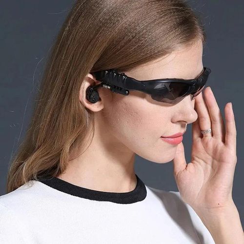 Stereo earphones wireless headset with mic glasses sunglasses for driving cycling sports noise reduction headphones