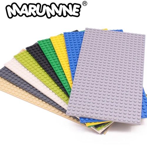 Marumine 16x32 Double Sided Baseplate 3857 Compatible Classic Building Block Accessories MOC Model Assembly Base Board DIY