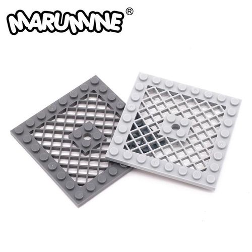 Marumine MOC Bricks Particles 4151 Plate Modified 8x8 with Grille Grid Special Board Compatible Building Blocks Bulk