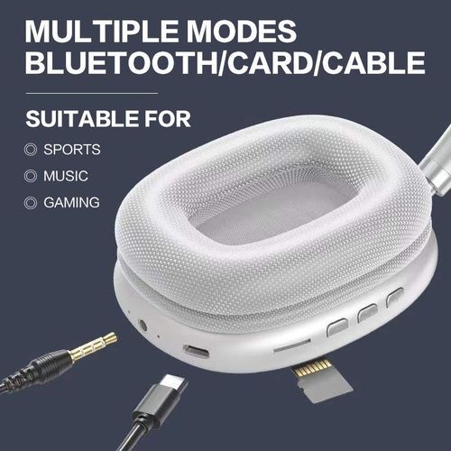 Original Air Max P9 Pro Wireless Bluetooth Over Ear Headphones Noise Cancelling Mic Pods Sports Gaming Headset For Apple iPhone