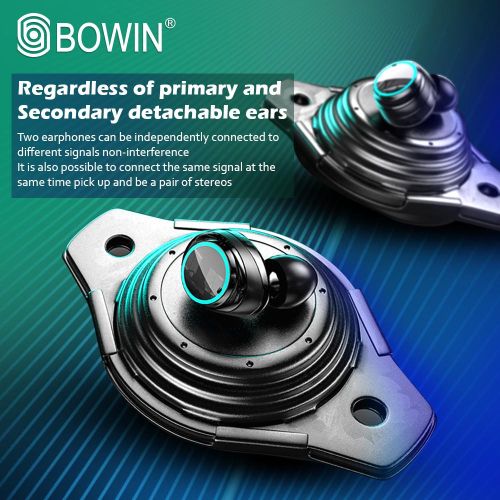 BOWIN M25 TWS Wireless Headphones Earphones Touch Noise Reduction Stereo Bluetooth 5.1 Waterproof Headsets With Microphone
