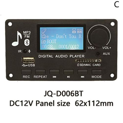 Handsfree Dc12v Mp3 Decoder Board Bluetooth Car Mp3 Player Usb Recording Module Fm Aux Radio For Speaker