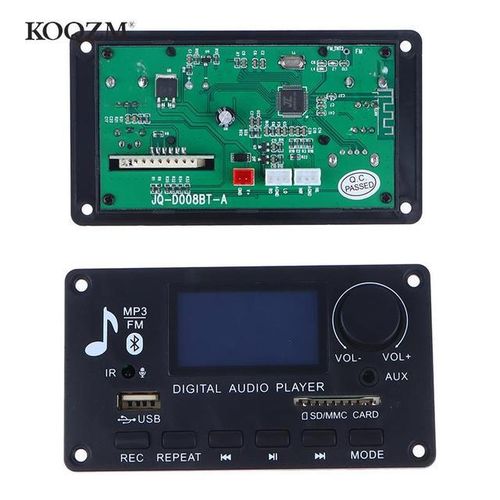 Handsfree Dc12v Mp3 Decoder Board Bluetooth Car Mp3 Player Usb Recording Module Fm Aux Radio For Speaker