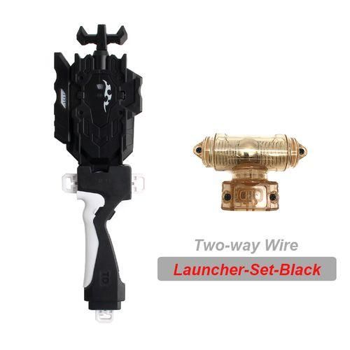 Beyblades Burst Launcher Set With Weight Block Bacer Bayblade Gyroscope Accessories Toys For Children-Launcher-Set-Black