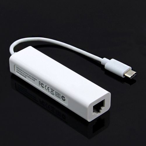 Type-c 2.0 / 100mbps Rj45 Lan Adapter With 3port USB 2.0 Hub