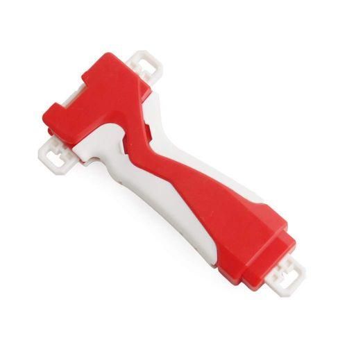 Beyblades Burst Nning Launcher Two-way Pull Wire  With LED Light Beyblogger Gyroscope Parts Toys For Children-Handlebar-Red