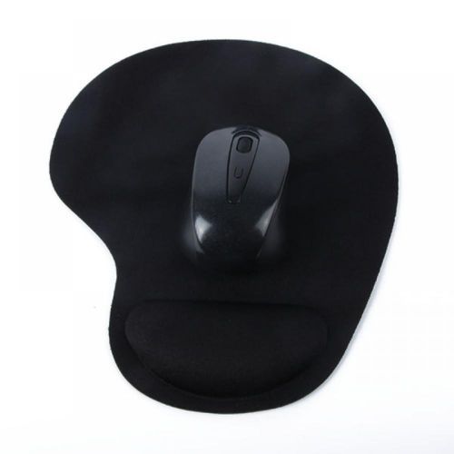 Mouse Pad, Comfortable And Cooling Gel Wrist Rest Support-Black