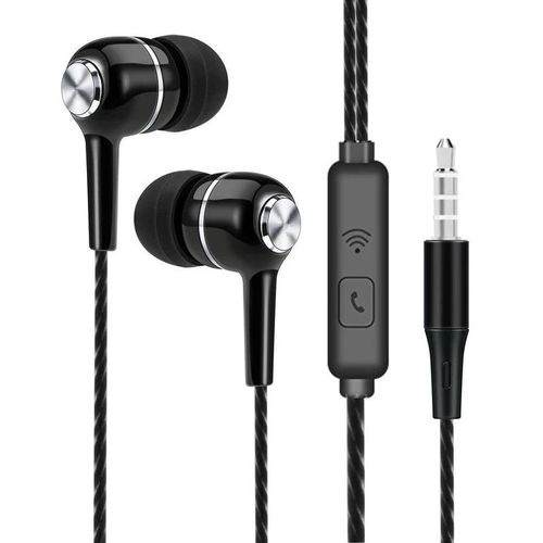3.5mm Headphones Sports Wired Earphones  Bass Wired  in-Ear Headset Game Subwoofer with Mic Handsfree Call for Xiaomi