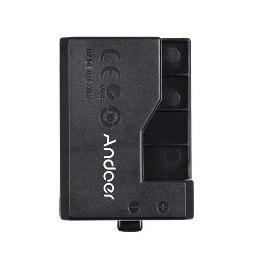 Andoer ACK-E10 5V USB Dummy Battery DC Coupler Adapter(Replacement for LP-E10) Compatible with Canon EOS Rebel T3/T5/T6/T7/T100/Kiss X50/Kiss X70/1100D/1200D/1300D/2000D/4000D NO5115
