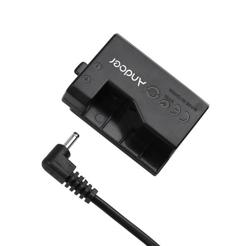Andoer ACK-E10 5V USB Dummy Battery DC Coupler Adapter(Replacement for LP-E10) Compatible with Canon EOS Rebel T3/T5/T6/T7/T100/Kiss X50/Kiss X70/1100D/1200D/1300D/2000D/4000D NO5115