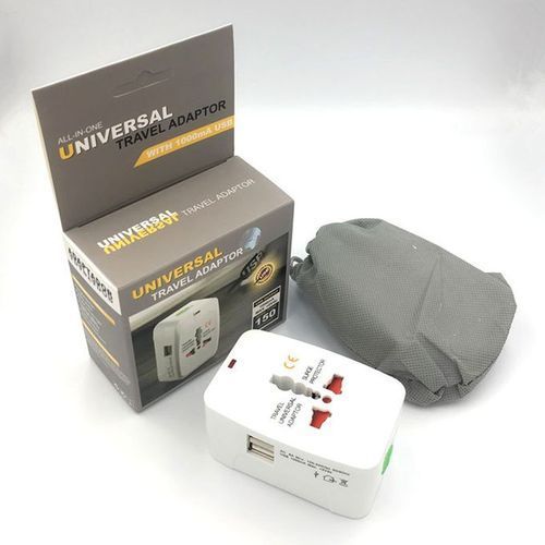 Universal Travel Socket Adapter Power Charger 2USB