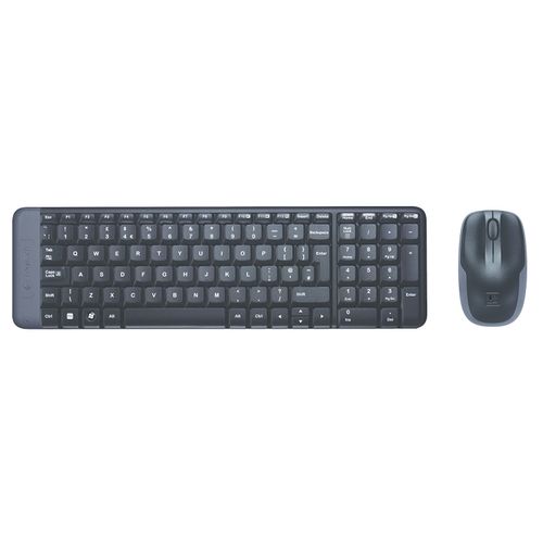 Logitech Mk220 Logitech Wireless Combo With Keyboard and Mouse - Black
