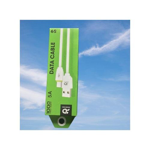 Adsons 5A High Quality Type C USB Fast Charge Cables Data Cables-White