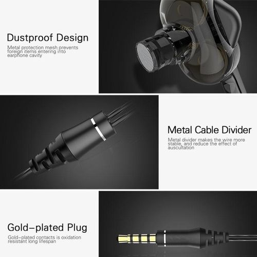915 Generation In-Ear Earbud Headphones Wired Headphones Music Headsets Bla