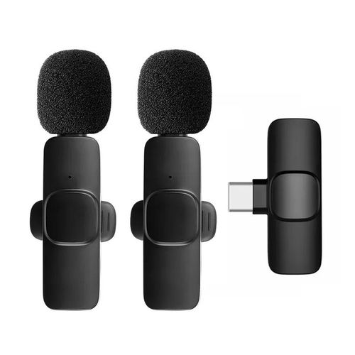 Wireless Laver Microphone Live Broadcast Game Mic Noise Cancelling Audio Video  Mini Mic for iPhone Android Xiaomi