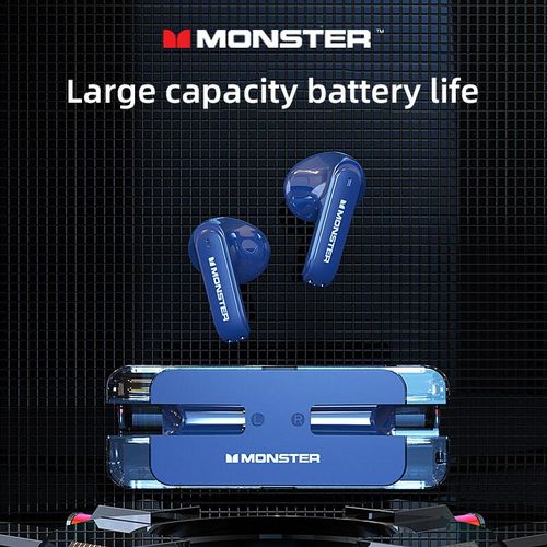 Monster Original XKT08 Gaming Headphones Ture Wireless Bluetooth Earphones 5.3  Low Latency Noise Reduction Earbuds Headset New
