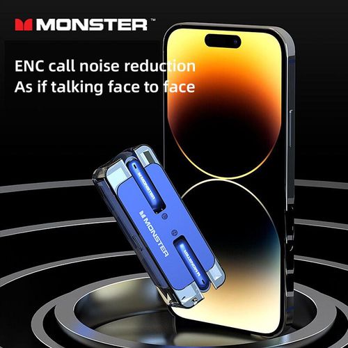 Monster Original XKT08 Gaming Headphones Ture Wireless Bluetooth Earphones 5.3  Low Latency Noise Reduction Earbuds Headset New