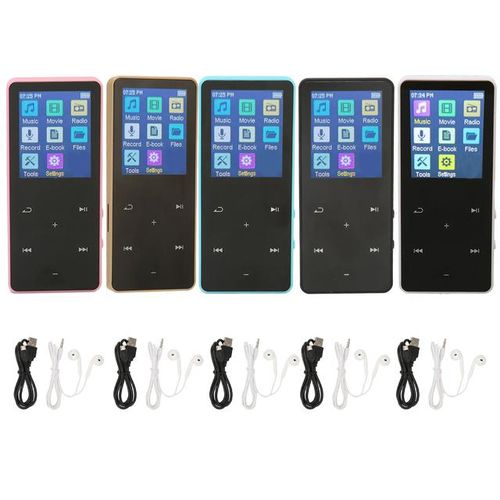 Music Player 1.8inch Touch Screen Mp3 Mp4 Player 128gb Expandable Multifunctional Long Life Bluetooth 5.0 For Travel