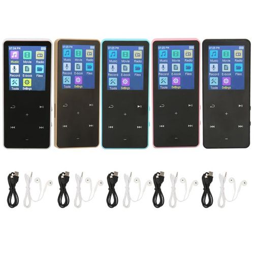 Music Player 1.8inch Touch Screen Mp3 Mp4 Player 128gb Expandable Multifunctional Long Life Bluetooth 5.0 For Travel