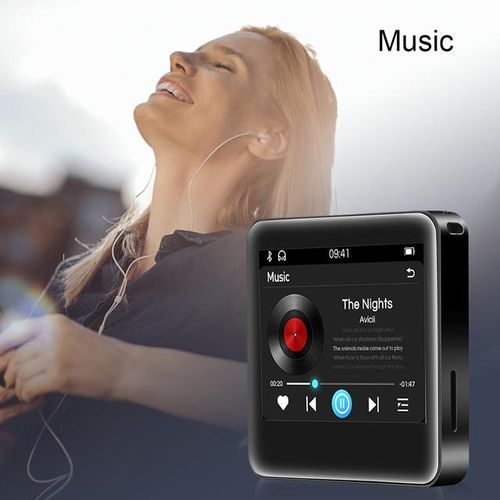 2023 New Mp3 Player Bluetooth 5.0 Full Screen Walkman Portable Sport Music Player Mp3 Video Player Fm/e-Book/recorder Mp3